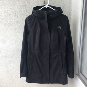 The North Face hooded rain coat